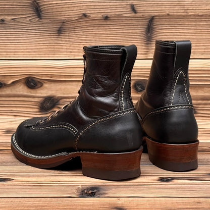 JOBMASTER KING Black Nautilus x Horsehide 8"Height #705 Vibram〈9E〉