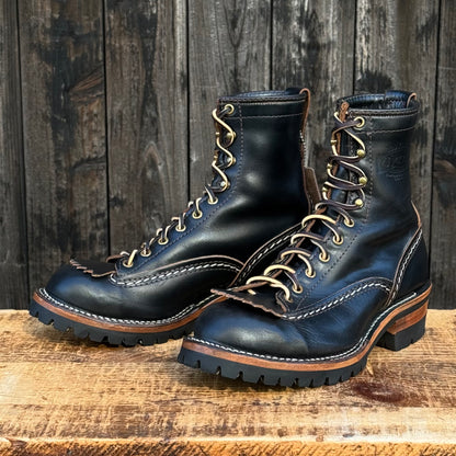 JOBMASTER Horween Black Horsehide 8" #100 Vibram 〈7 1/2E〉