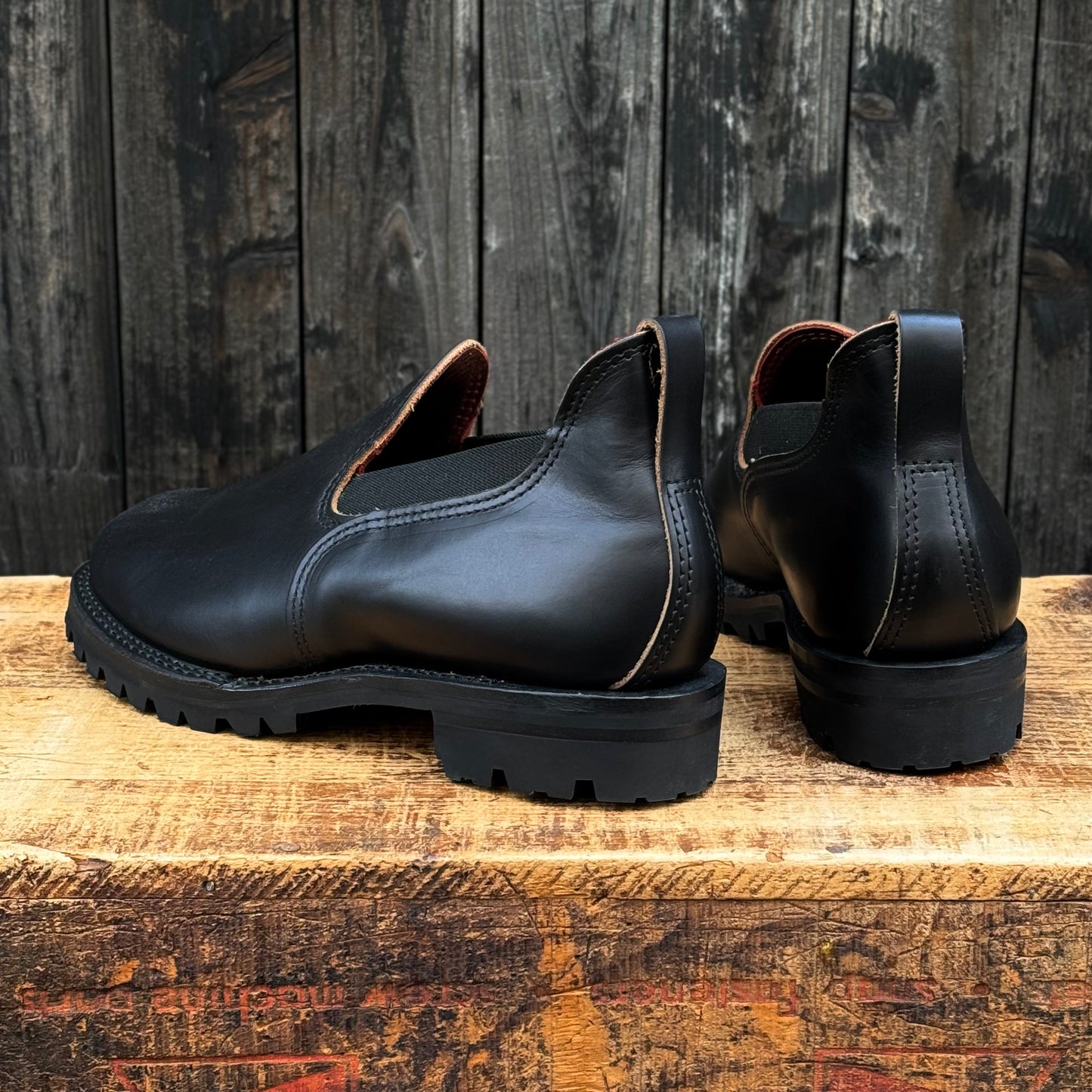 ROMEO Black Double Shot Leather #100 Vibram 〈10EEEE〉Custom Fit