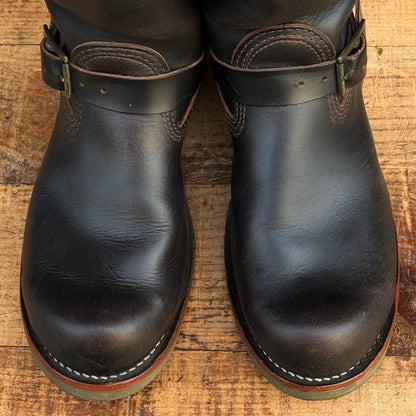 "1939's" Black Horween Horsehide - USA Limited Edition 10"Height Wesco Green Half Outsoles and Heels 〈8 1/2D〉