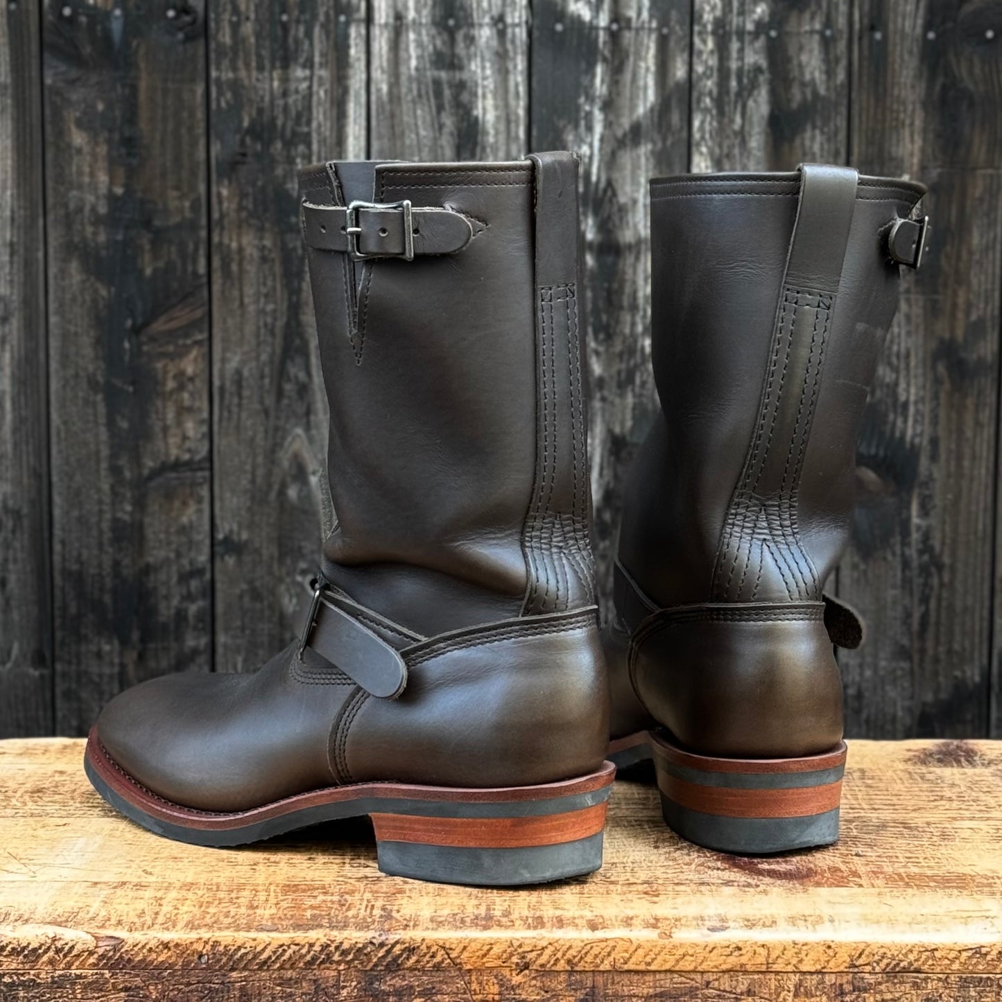 "1939's" Charcoal Domane Leather - USA Limited Edition 10"Height #700 Vibram Black 〈8 1/2D〉