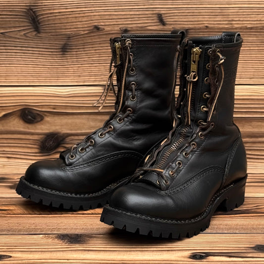 DIRTMASTER Black Nautilus x U.S.Horsehide 10"Height #100 Vibram〈8E〉
