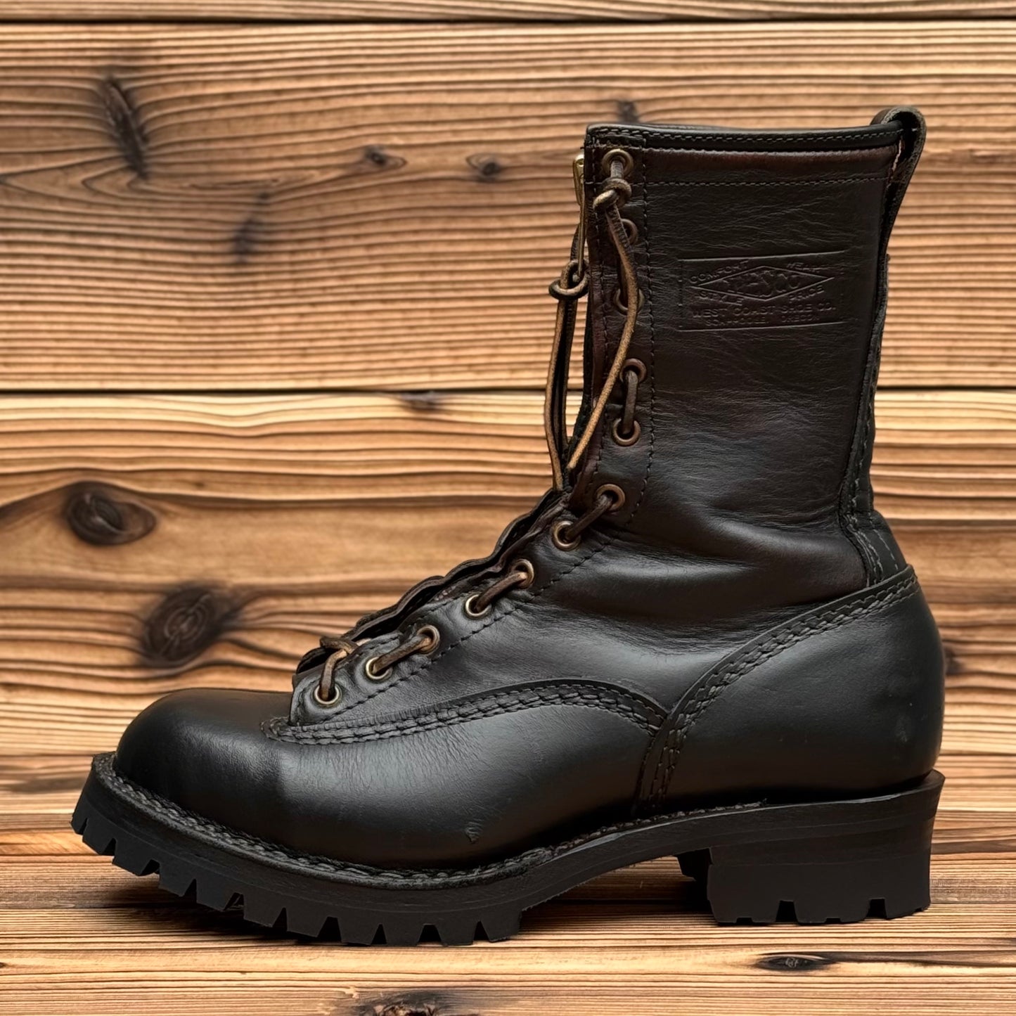 DIRTMASTER Black Nautilus x U.S.Horsehide 10"Height #100 Vibram〈8E〉