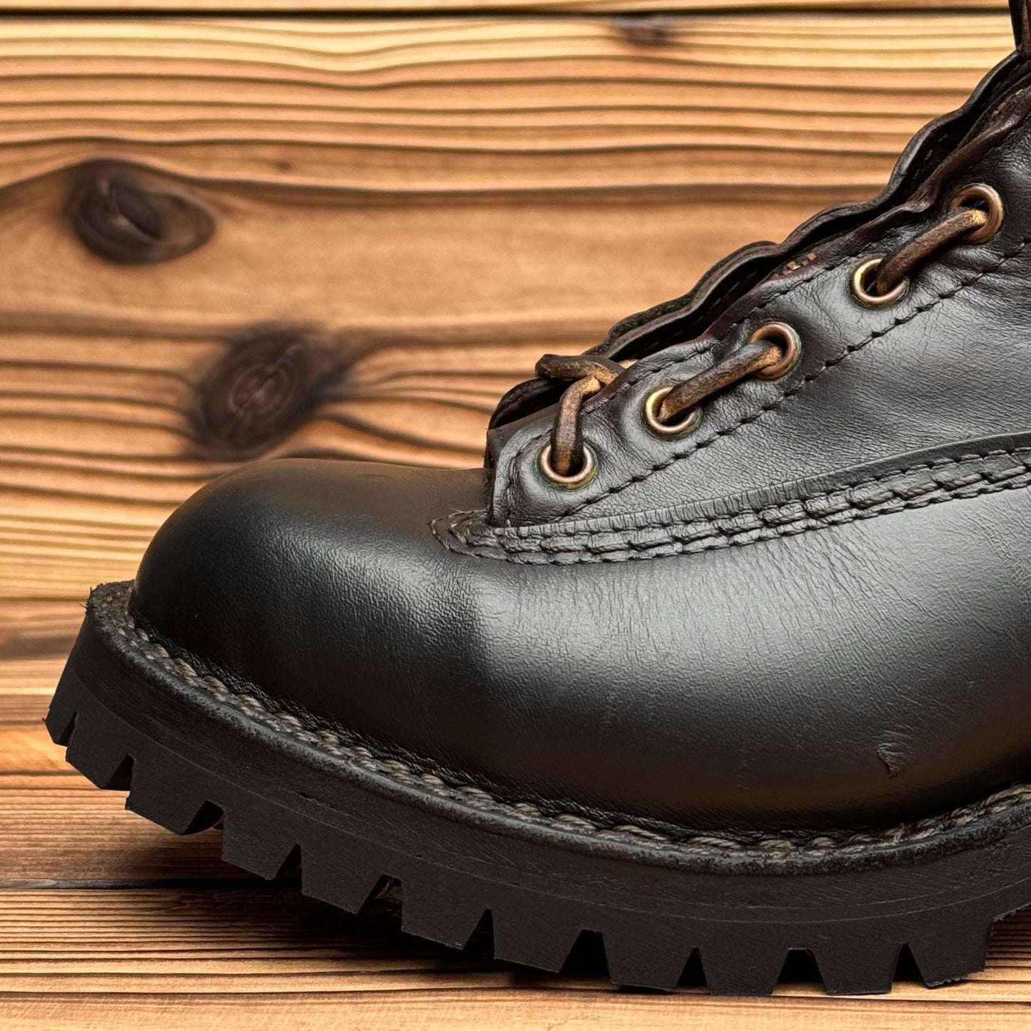 DIRTMASTER Black Nautilus x U.S.Horsehide 10"Height #100 Vibram〈8E〉