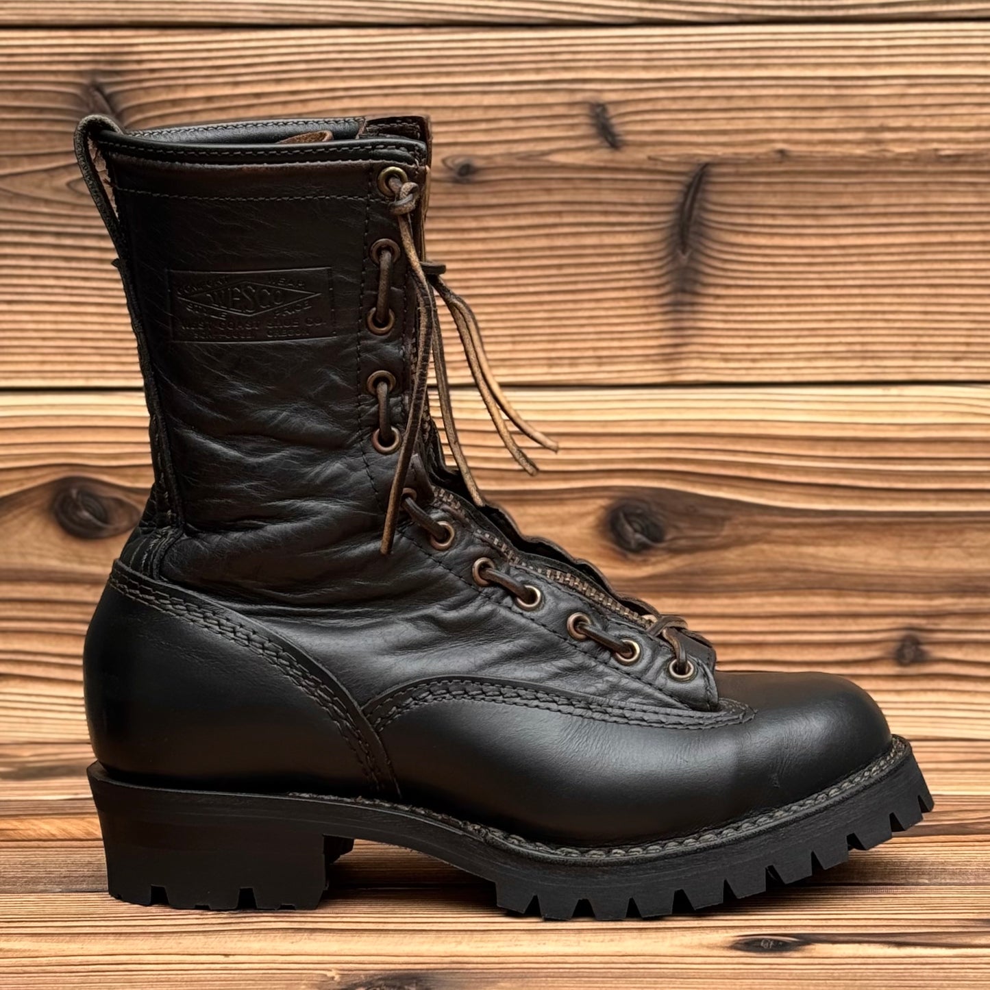 DIRTMASTER Black Nautilus x U.S.Horsehide 10"Height #100 Vibram〈8E〉