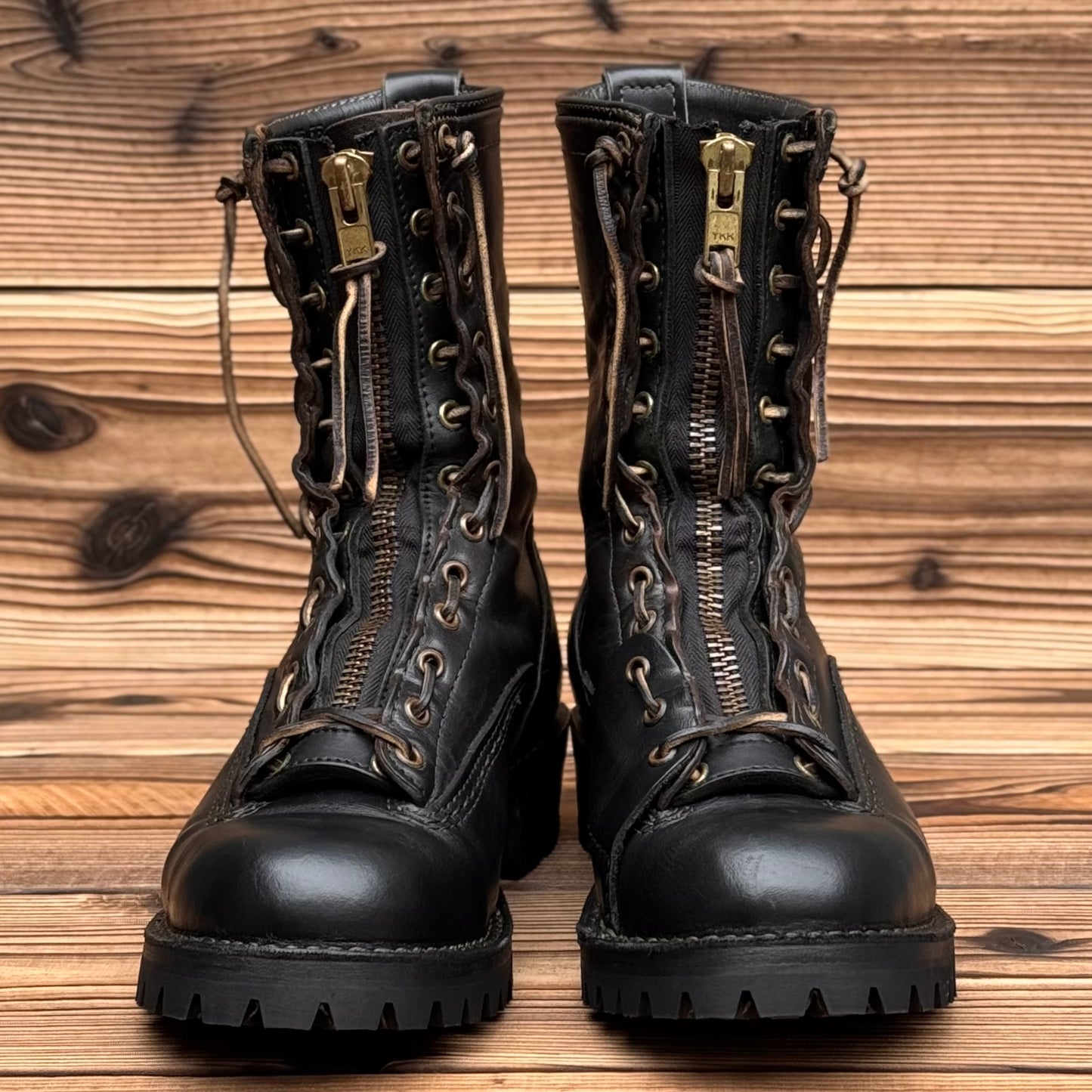 DIRTMASTER Black Nautilus x U.S.Horsehide 10"Height #100 Vibram〈8E〉