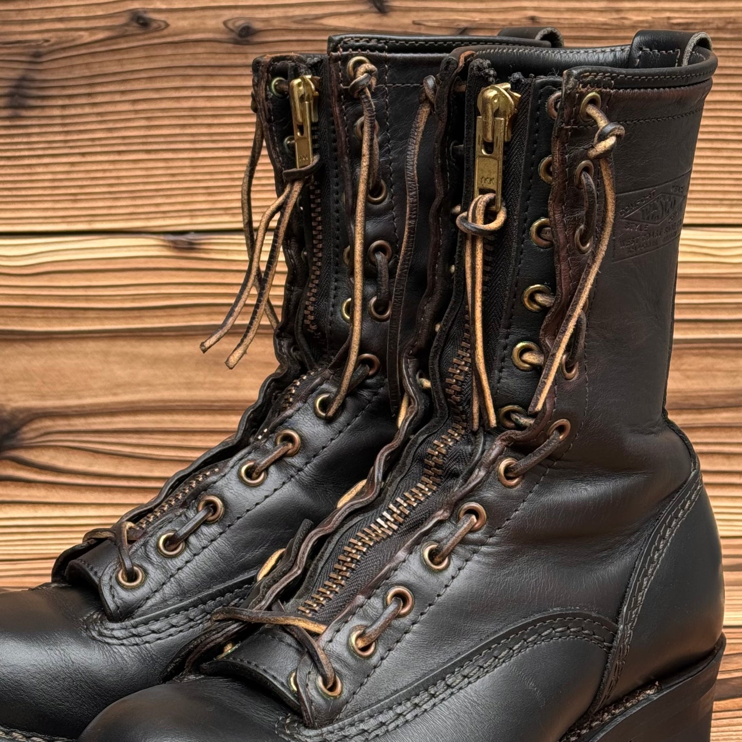 DIRTMASTER Black Nautilus x U.S.Horsehide 10"Height #100 Vibram〈8E〉