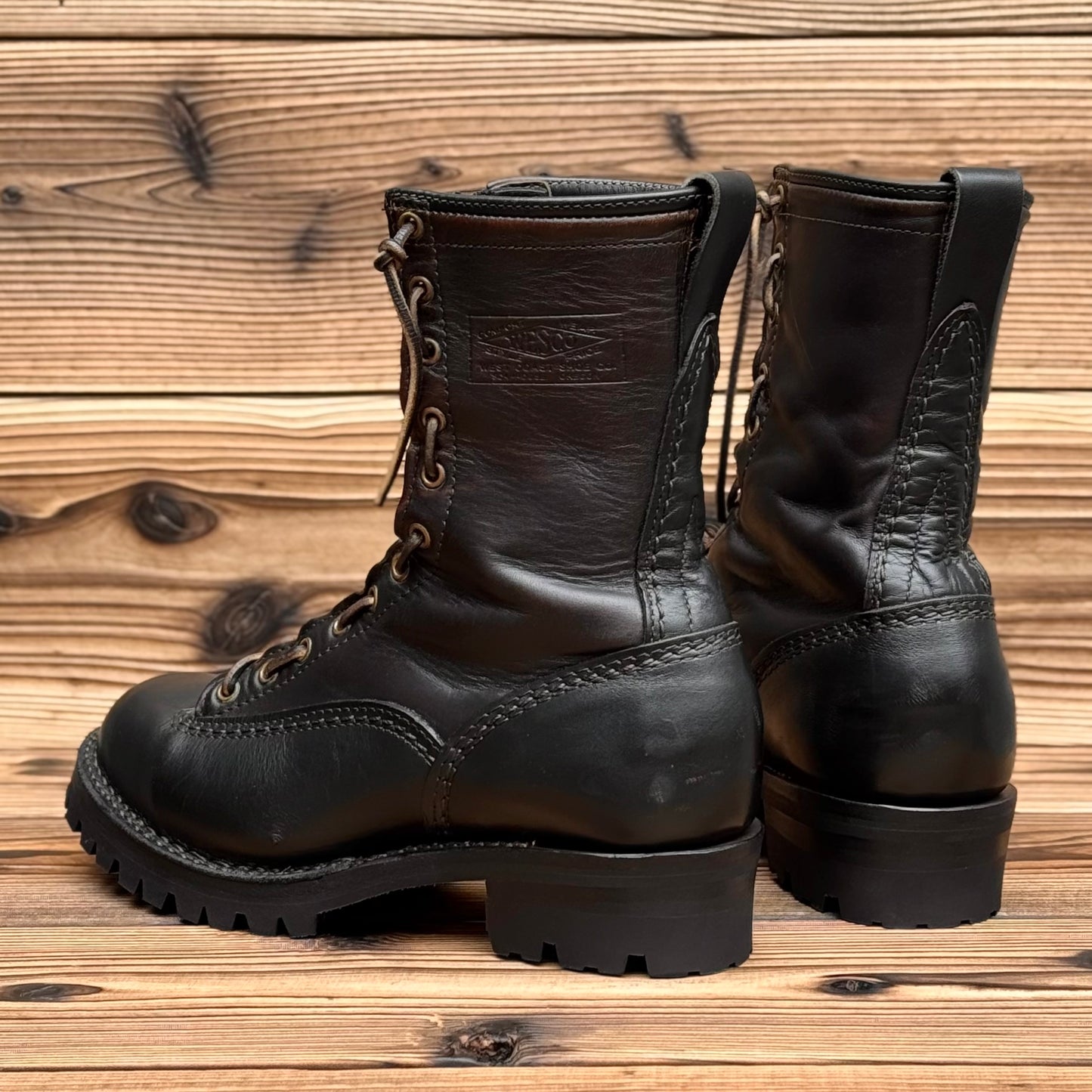 DIRTMASTER Black Nautilus x U.S.Horsehide 10"Height #100 Vibram〈8E〉