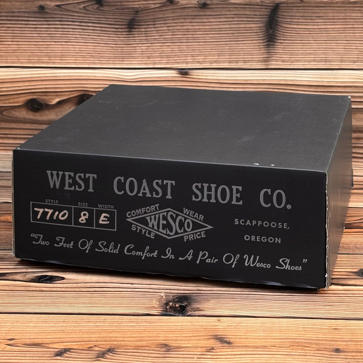 Narrow Wesco Engineer Boots Black Tie Domain x Horsehide 10"Height #700 Vibram〈8E〉