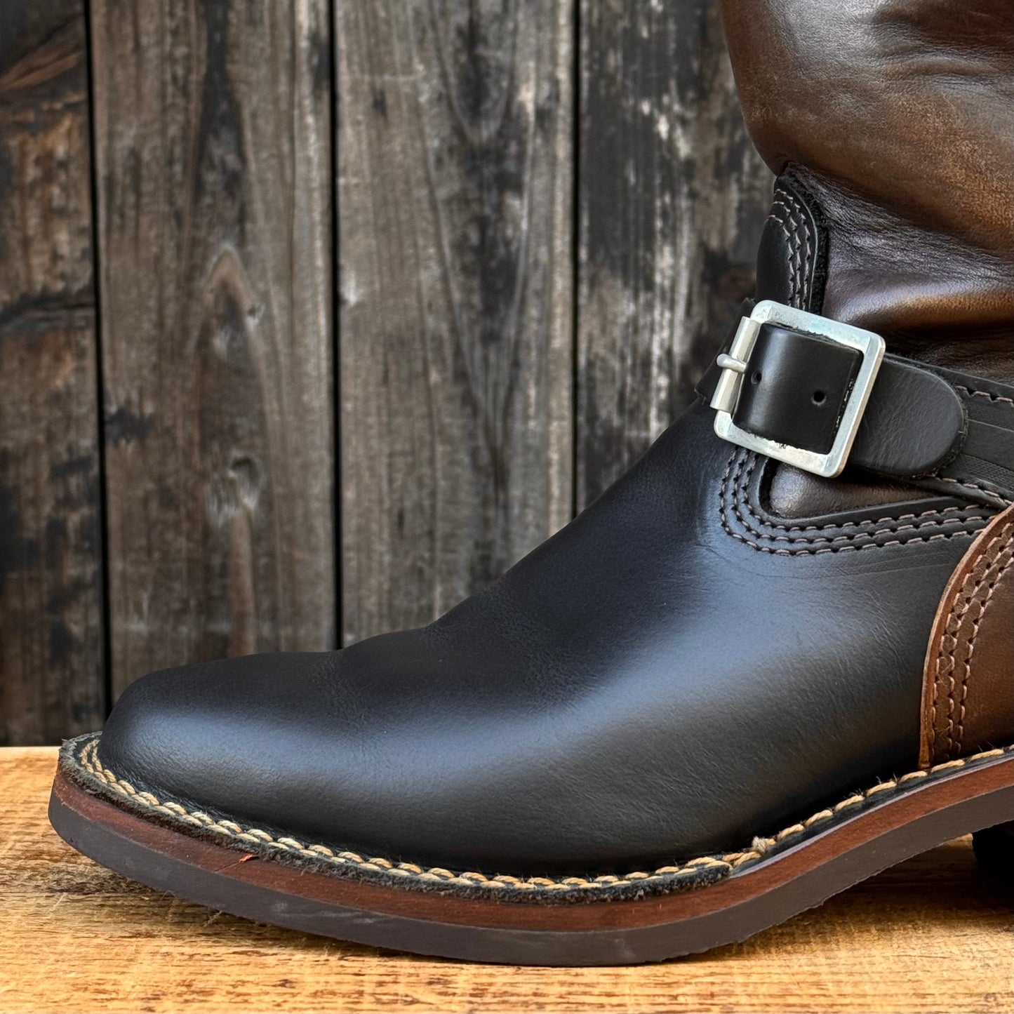 Horsehide Narrow Wesco Engineer Boots 10"Height #700 Vibram Sole 〈8D〉