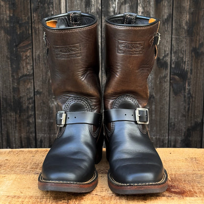 Horsehide Narrow Wesco Engineer Boots 10"Height #700 Vibram Sole 〈8D〉