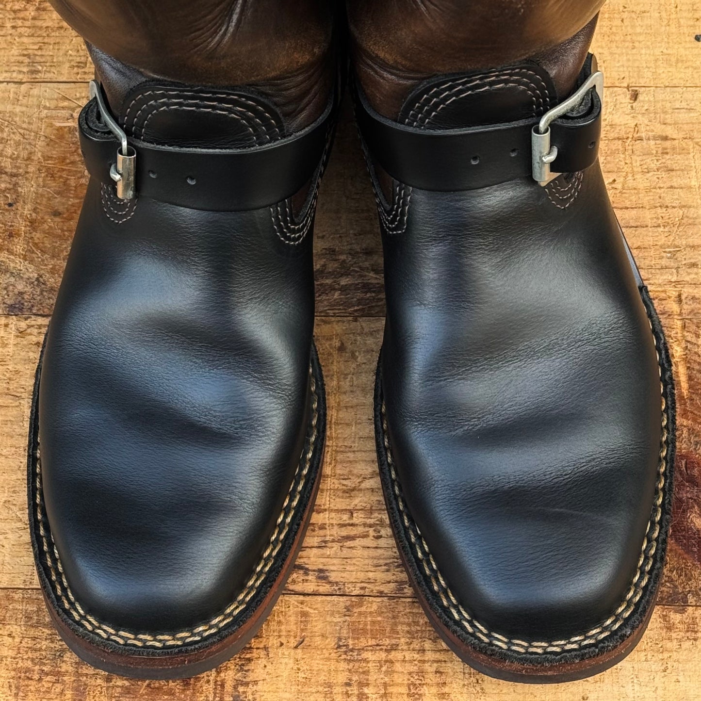 Horsehide Narrow Wesco Engineer Boots 10"Height #700 Vibram Sole 〈8D〉