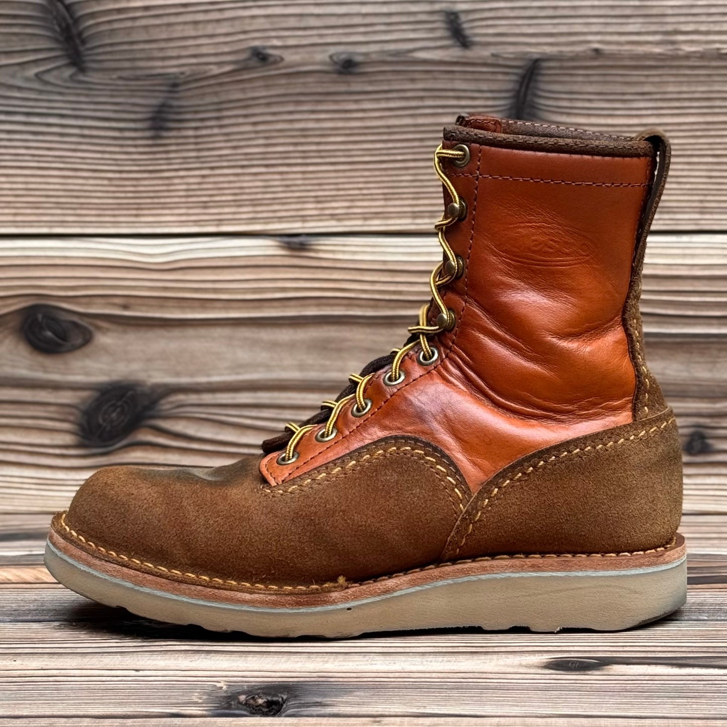 JOBMASTER Roughout Brown Domain x Vegetable Tanned 8"Height Raptor Camel〈6 1/2D〉