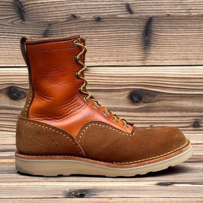 JOBMASTER Roughout Brown Domain x Vegetable Tanned 8"Height Raptor Camel〈6 1/2D〉