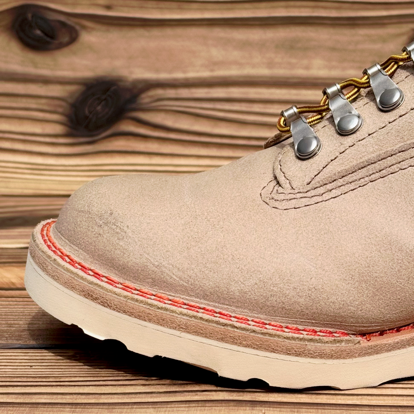 ZIGZAG Burlap Waxed 7"Height #4014 Vibram Natural〈7 1/2E〉