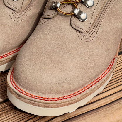 ZIGZAG Burlap Waxed 7"Height #4014 Vibram Natural〈7 1/2E〉