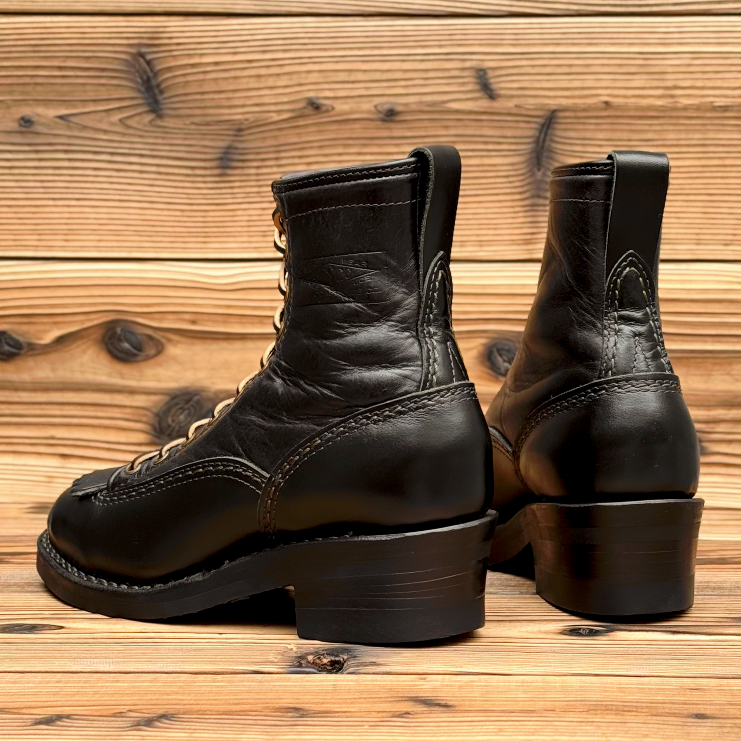 DIRTMASTER Black Nautilus x U.S.Horsehide 8"Height #700 Vibram〈7E〉