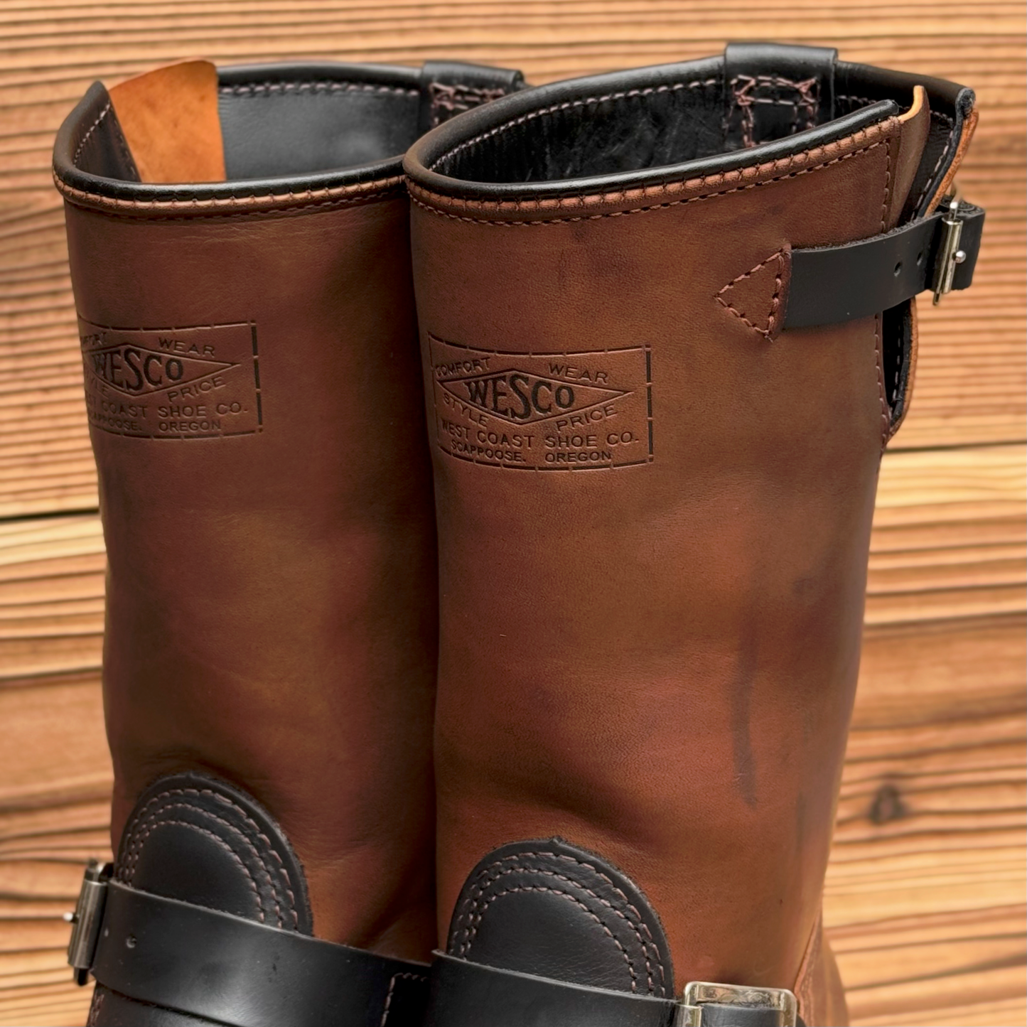 Horsehide Narrow WescoEngineer Boots 10"Height #700 Vibram Sole〈7E〉