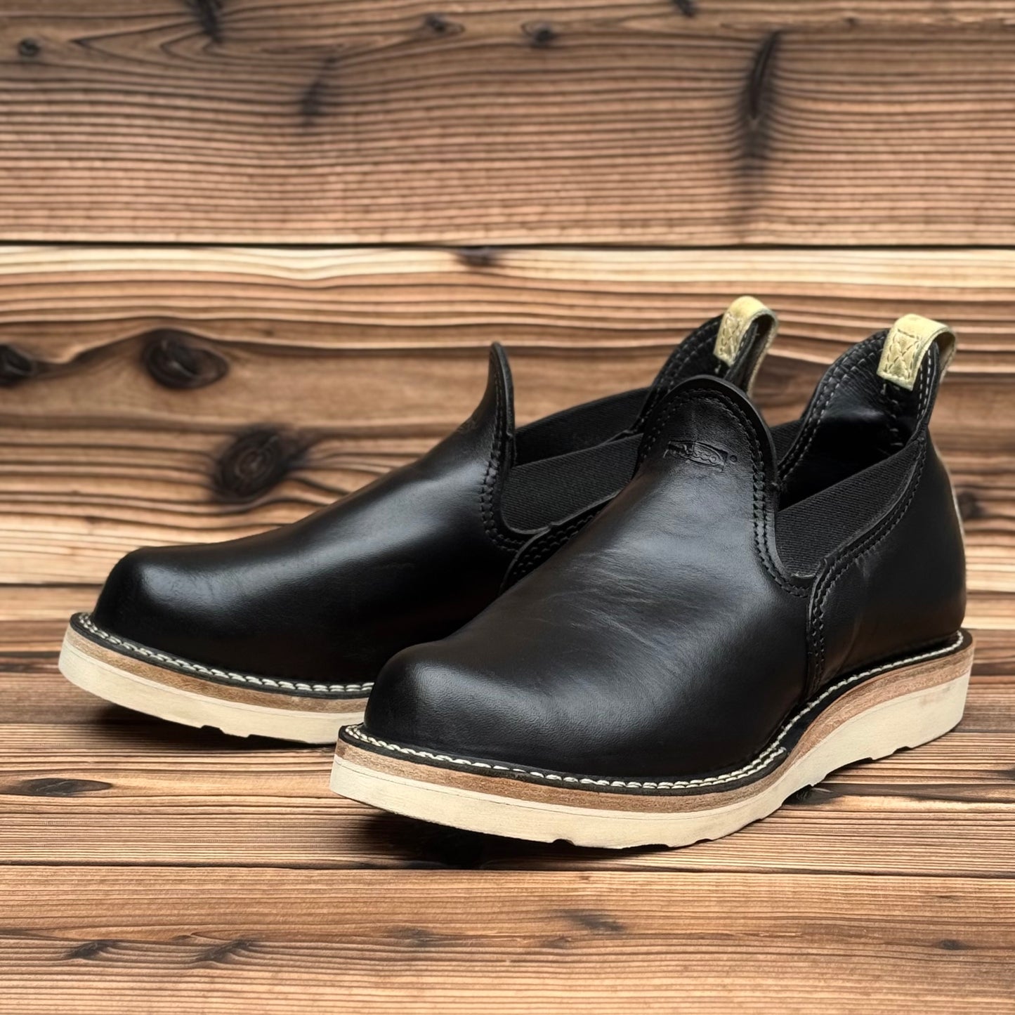 ROMEO Black Horsehide #4014 Vibram Natural〈7 1/2E〉
