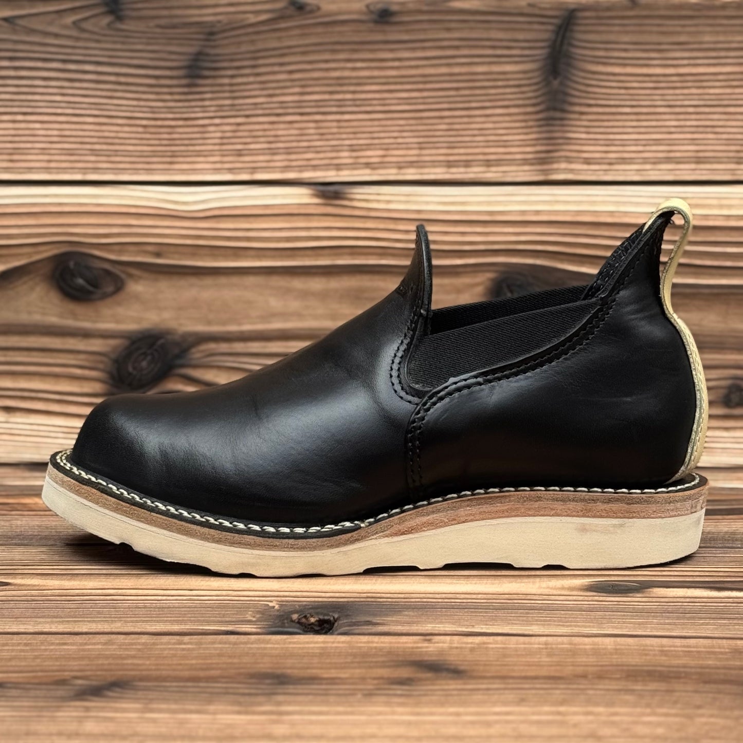 ROMEO Black Horsehide #4014 Vibram Natural〈7 1/2E〉