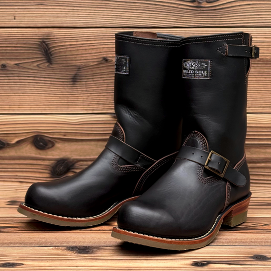1939's Horween Black Horsehide 10"Height Super-Grip Half-Sole Green〈9 1/2EE〉