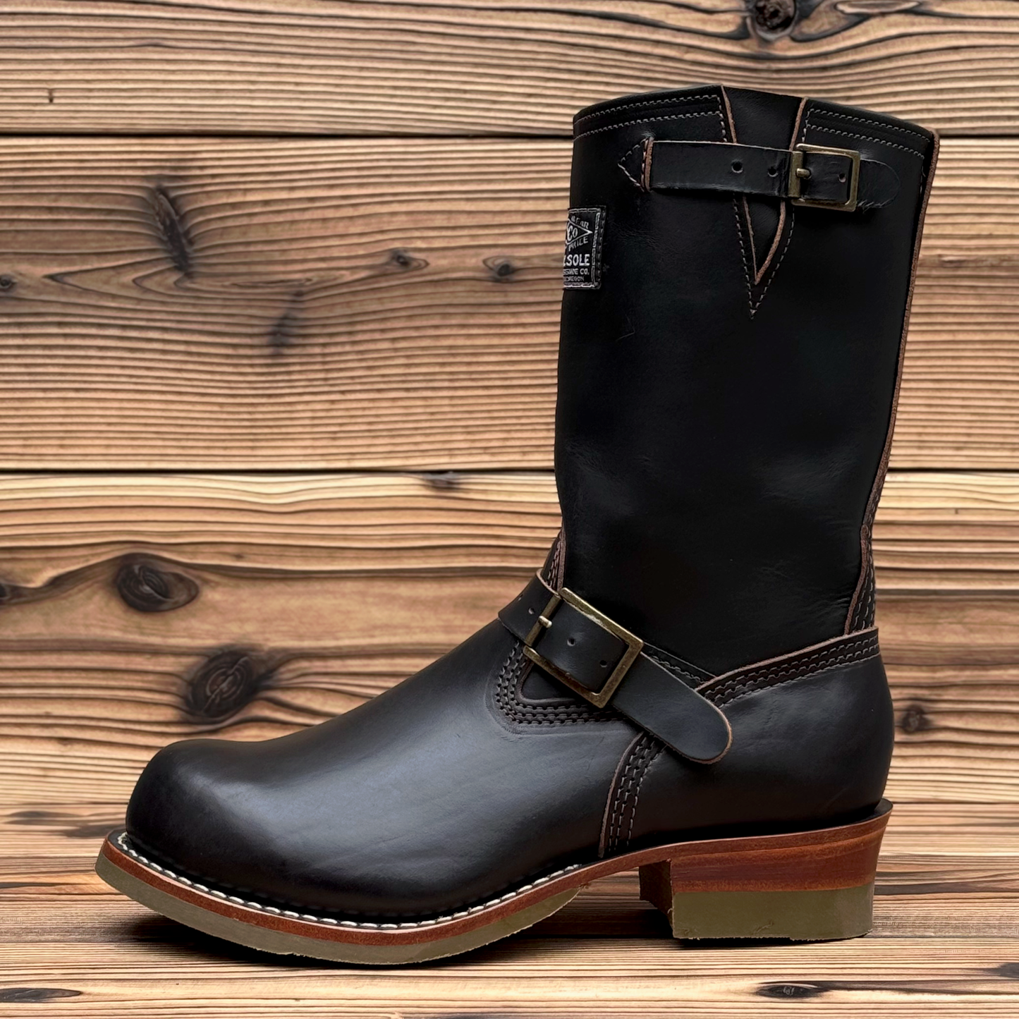 1939's Horween Black Horsehide 10"Height Super-Grip Half-Sole Green〈9 1/2EE〉