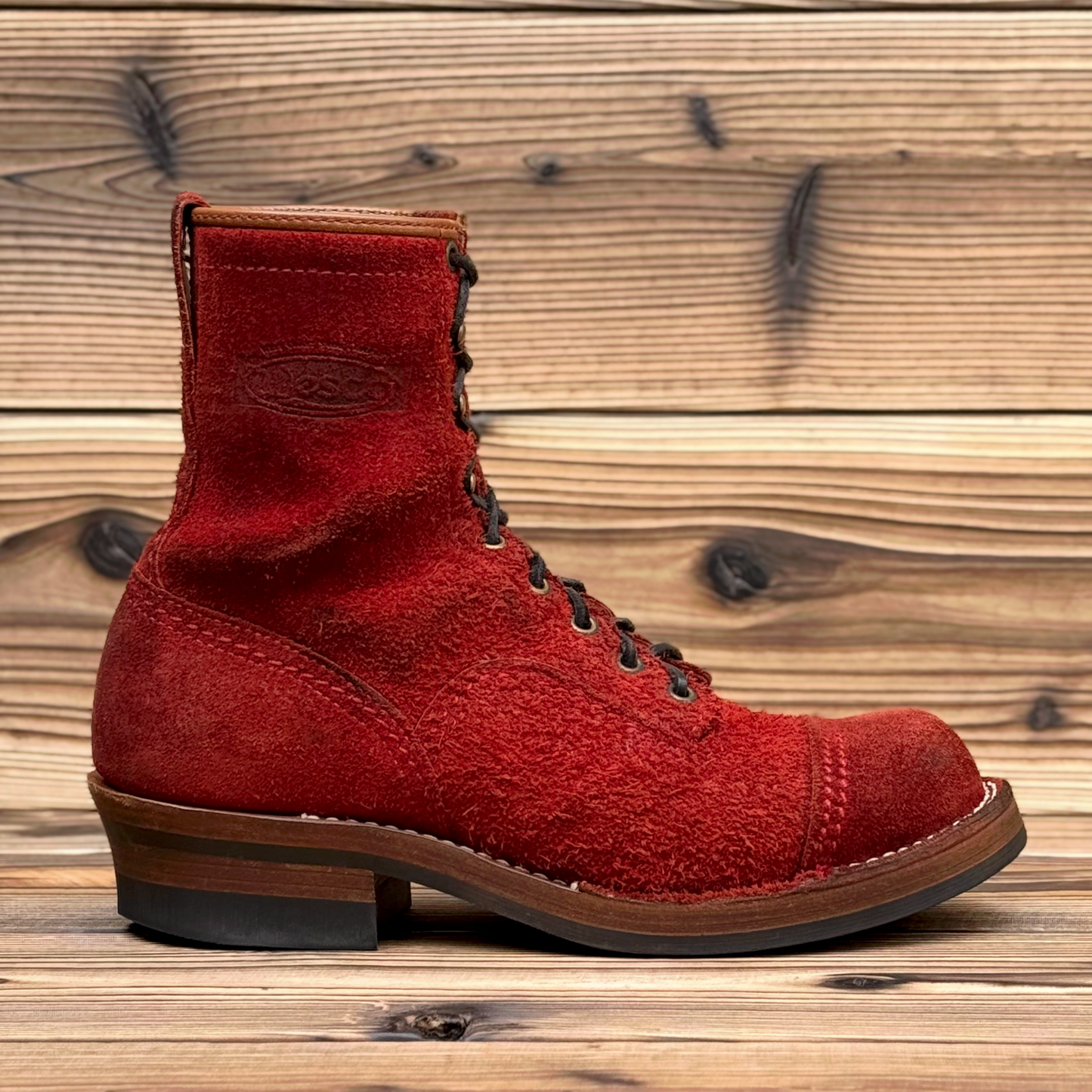 JOBMASTER Roughout Burgundy 8"Height #430 Vibram〈8E〉