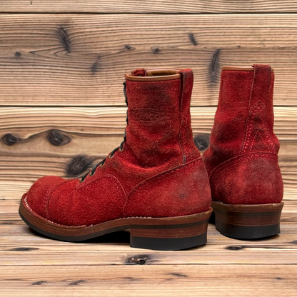 JOBMASTER Roughout Burgundy 8"Height #430 Vibram〈8E〉