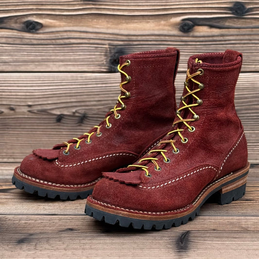 JOBMASTER Roughout Burgundy 8"Height #100 Vibram〈7 1/2C〉