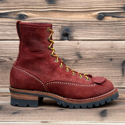 JOBMASTER Roughout Burgundy 8"Height #100 Vibram〈7 1/2C〉