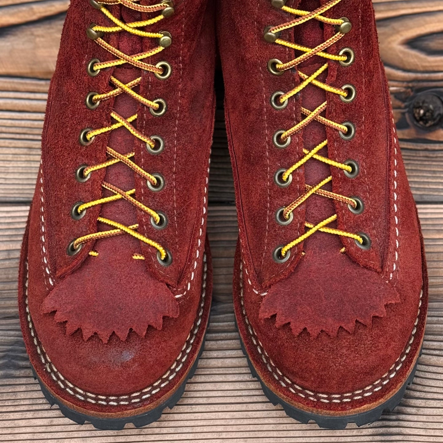 JOBMASTER Roughout Burgundy 8"Height #100 Vibram〈7 1/2C〉