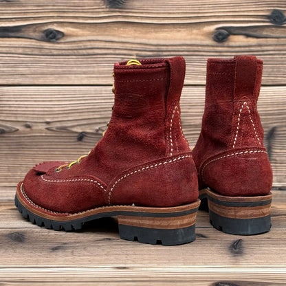 JOBMASTER Roughout Burgundy 8"Height #100 Vibram〈7 1/2C〉