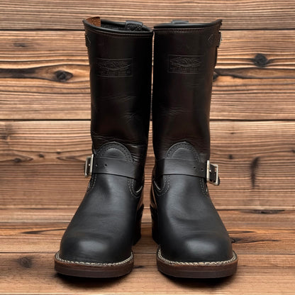 CHAMPION BOSS Black Nautilus x Black Horsehide 11"Height #700 Vibram〈7E〉