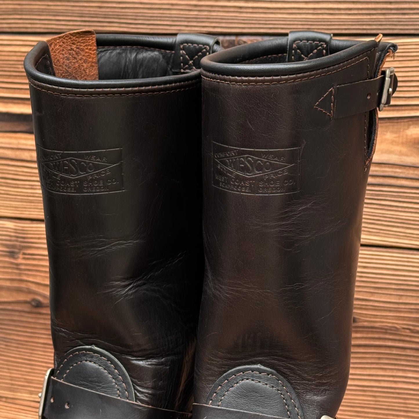 CHAMPION BOSS Black Nautilus x Black Horsehide 11"Height #700 Vibram〈7E〉