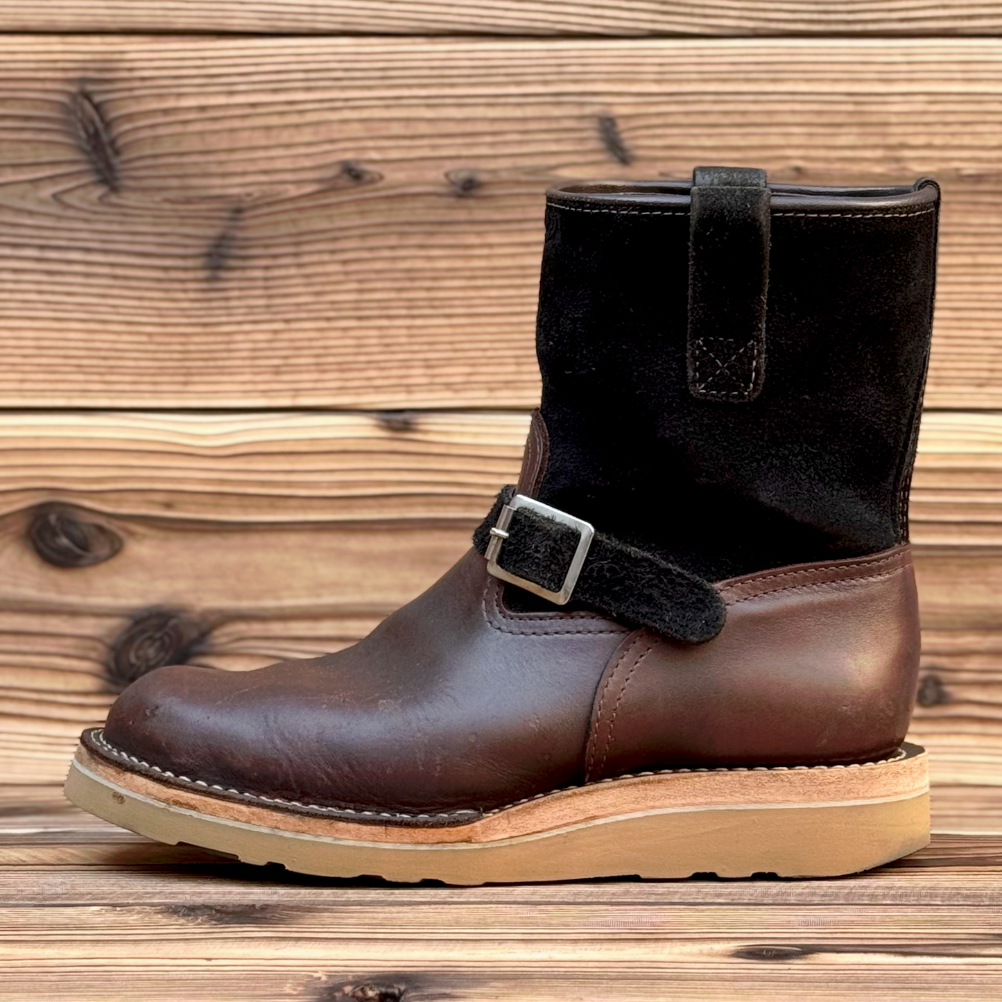 MORRISON  Brown x Roughout Black 8"Height Raptor Camel〈9EEE〉