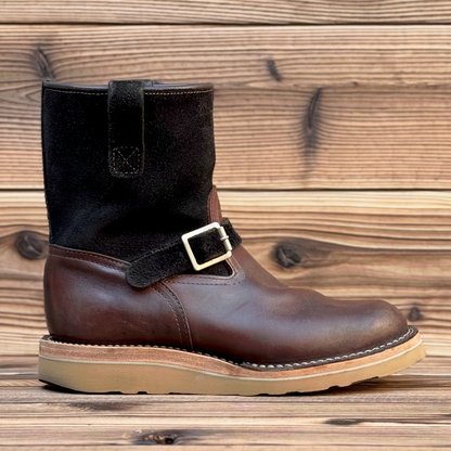 MORRISON  Brown x Roughout Black 8"Height Raptor Camel〈9EEE〉