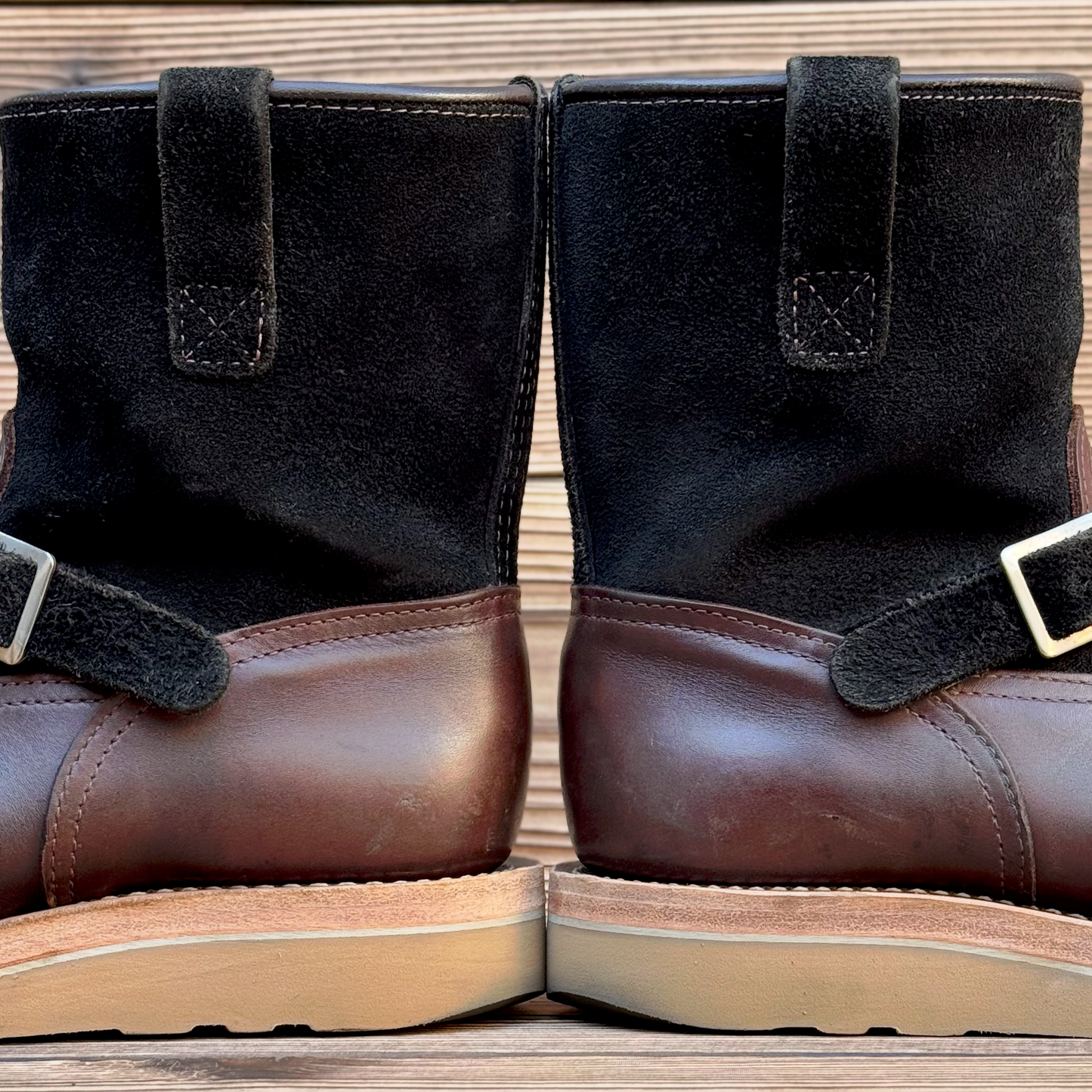 MORRISON  Brown x Roughout Black 8"Height Raptor Camel〈9EEE〉
