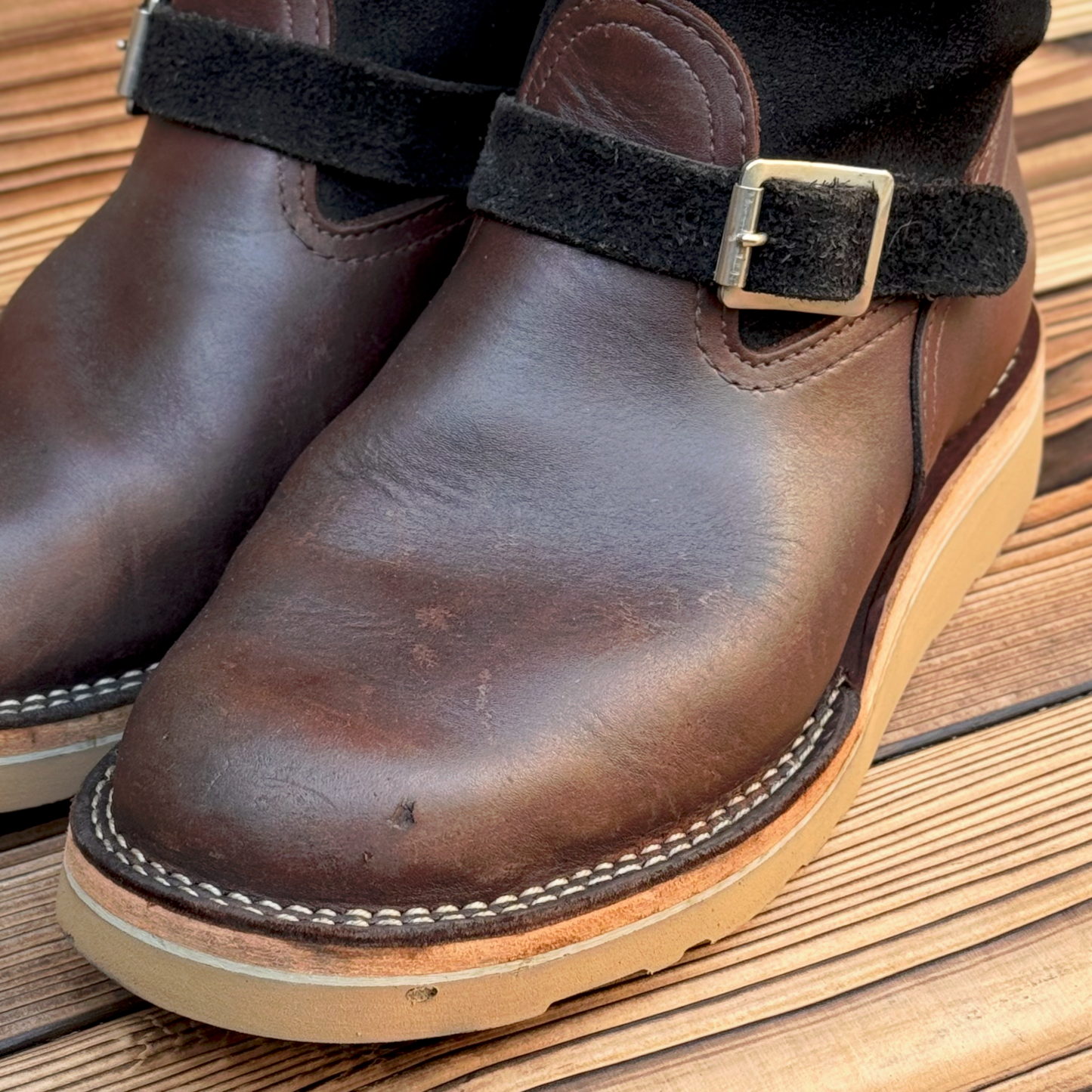 MORRISON  Brown x Roughout Black 8"Height Raptor Camel〈9EEE〉