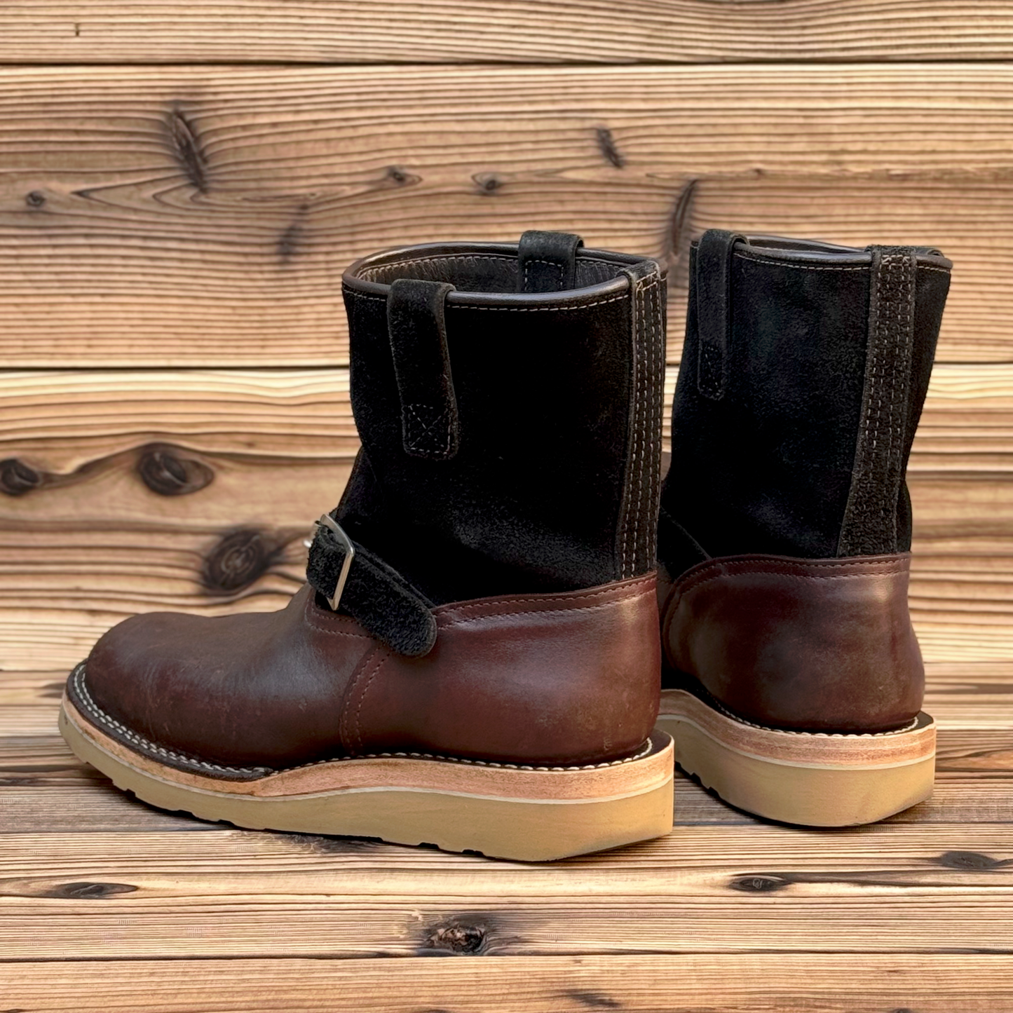 MORRISON  Brown x Roughout Black 8"Height Raptor Camel〈9EEE〉