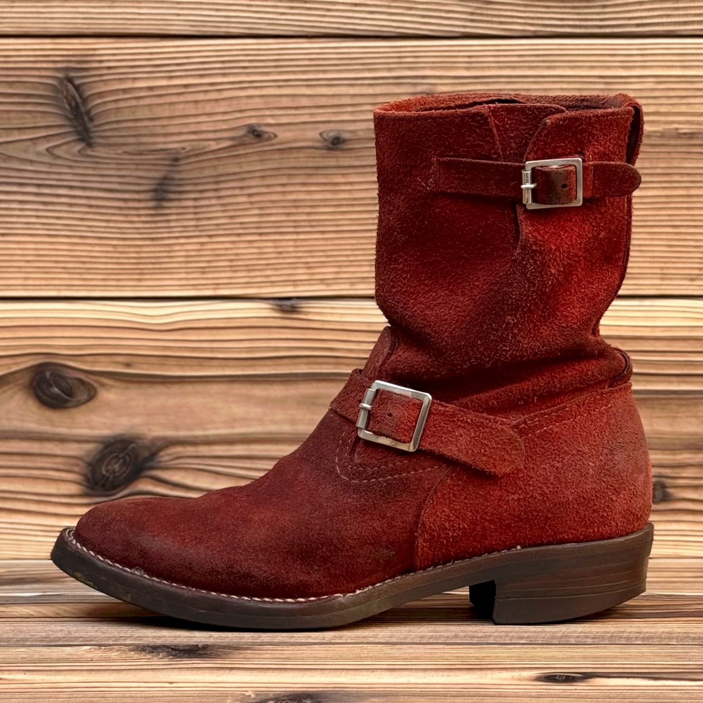 BOSS Roughout Burgundy 9"Height #430 Vibram〈10E〉