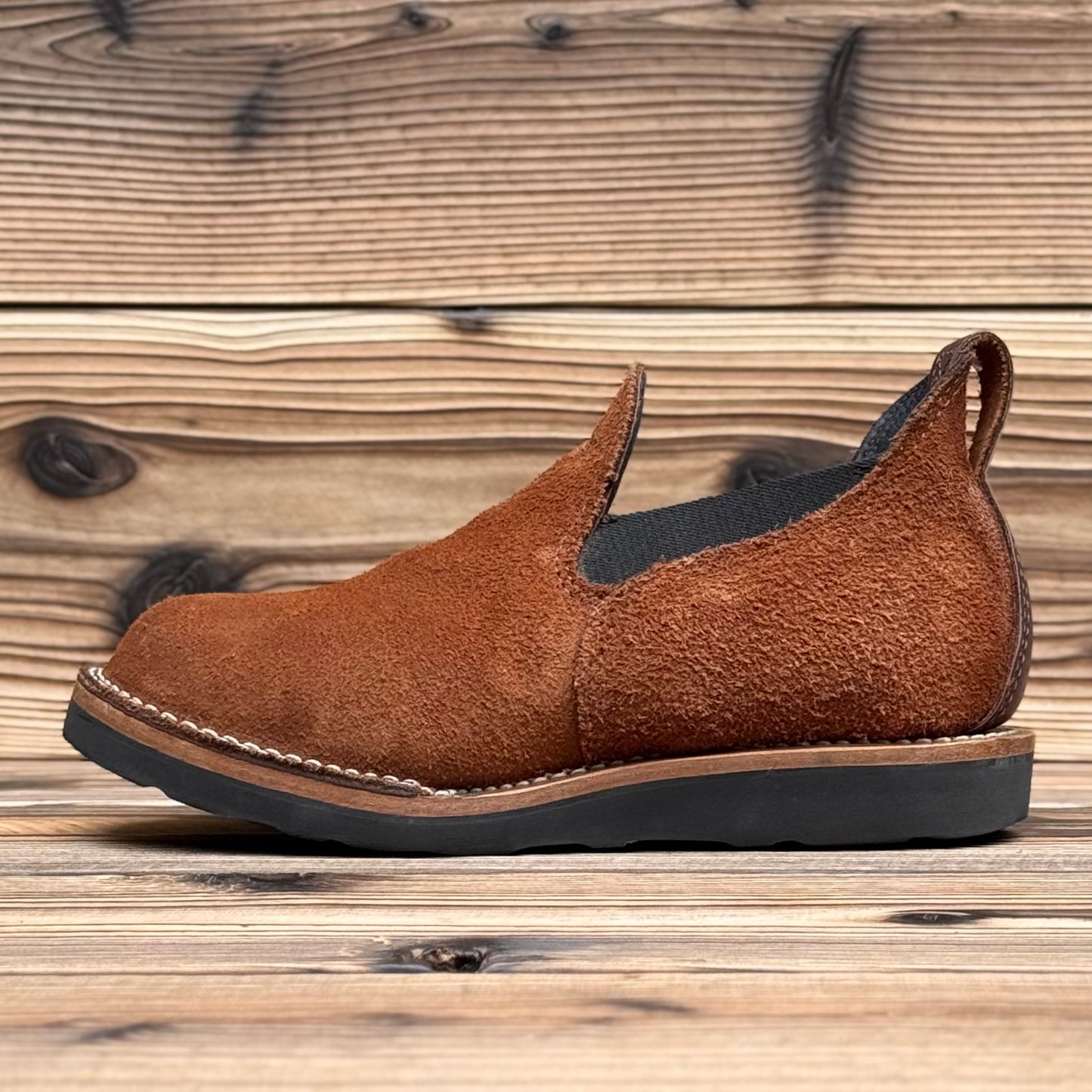ROMEO Roughout Brown x Brown #4014 Vibram Black〈L=6 1/2D, R=6 1/2E〉