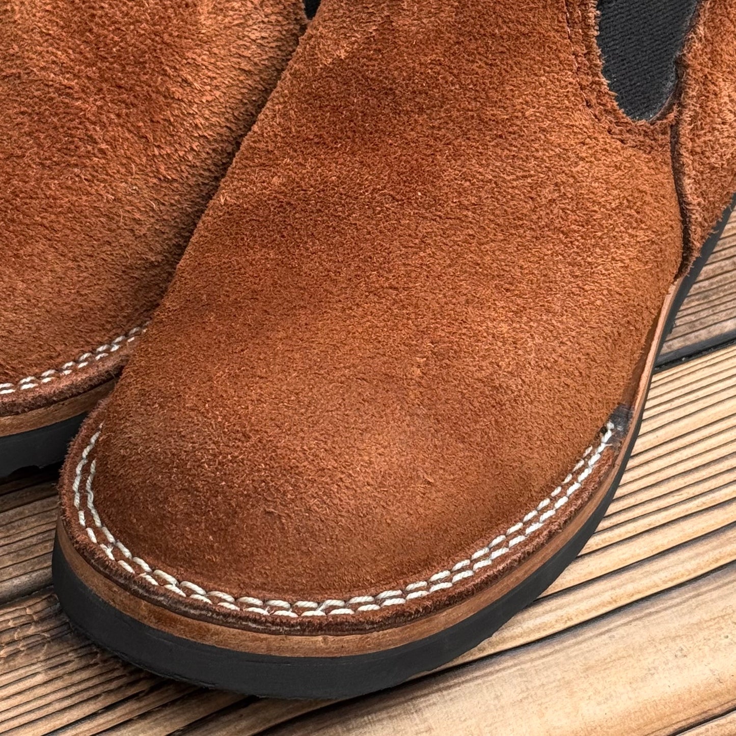 ROMEO Roughout Brown x Brown #4014 Vibram Black〈L=6 1/2D, R=6 1/2E〉