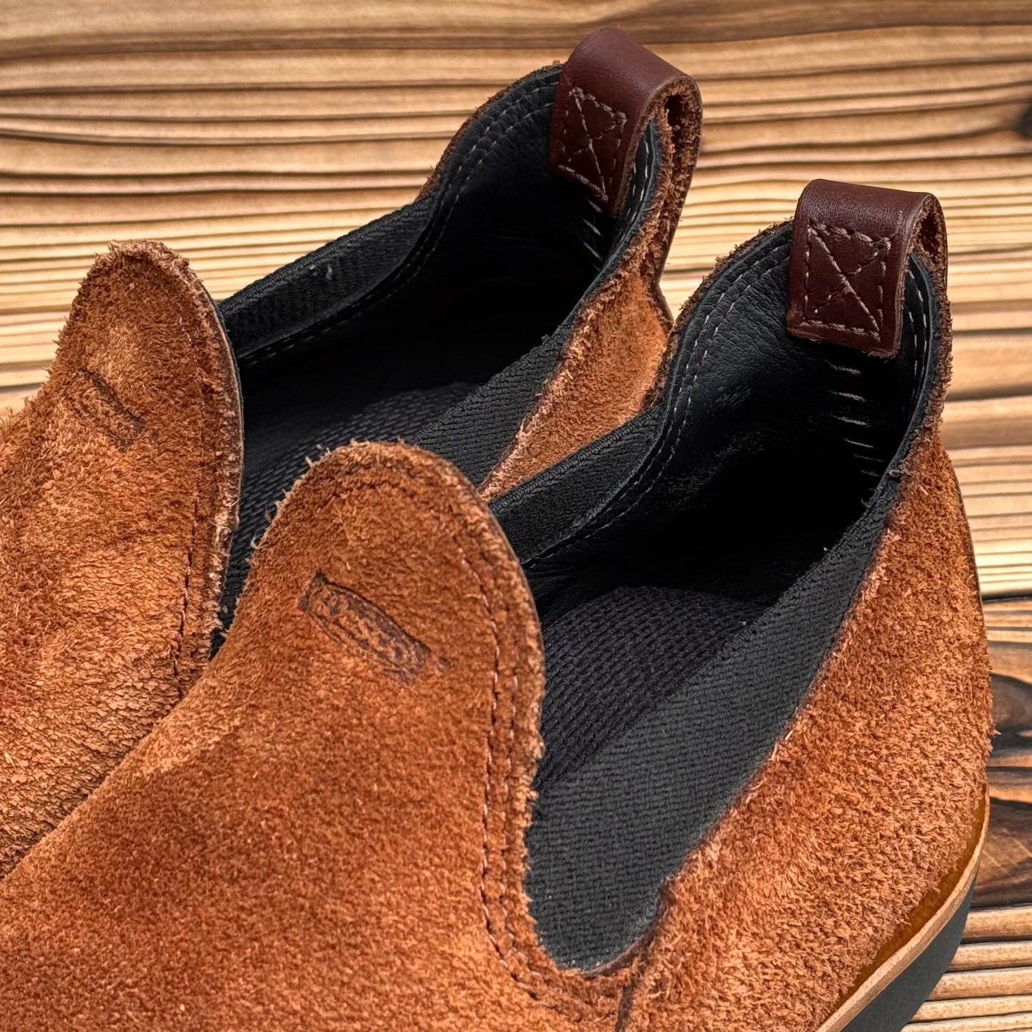 ROMEO Roughout Brown x Brown #4014 Vibram Black〈L=6 1/2D, R=6 1/2E〉