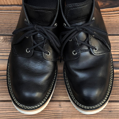 HORSEHIDE CHUKKA Black Horsehide #4014 Vibram Natural〈10E〉