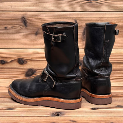 MISTER LOU 7600 Horween Black Horse Hide 10"Height #4014 Vibram Brown〈8E〉