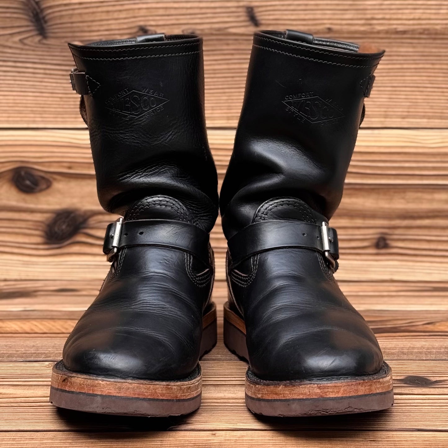 MISTER LOU 7600 Horween Black Horse Hide 10"Height #4014 Vibram Brown〈8E〉