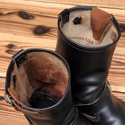 MISTER LOU 7600 Horween Black Horse Hide 10"Height #4014 Vibram Brown〈8E〉