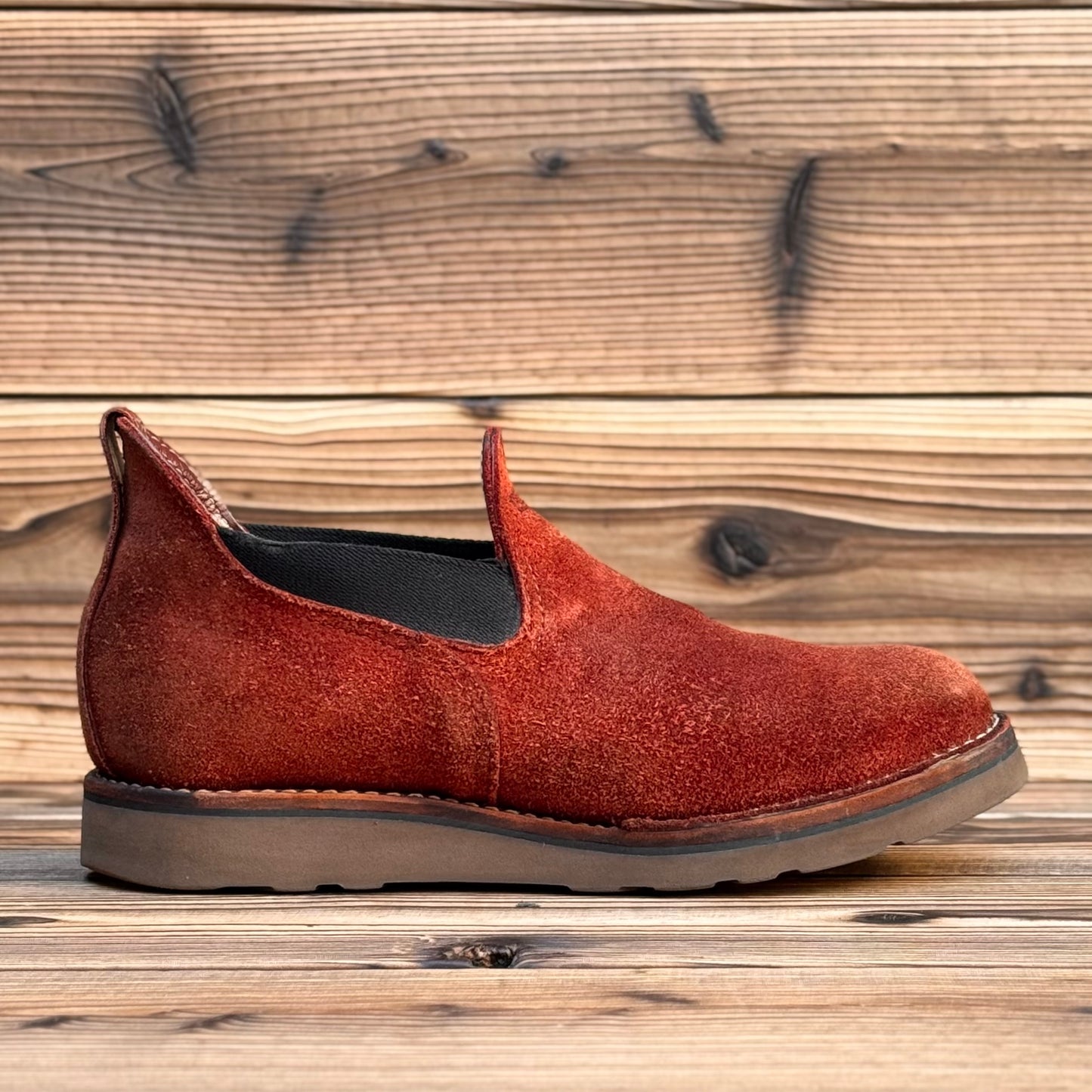 ROMEO Roughout Burgundy Raptor Chocolate〈9 1/2D〉
