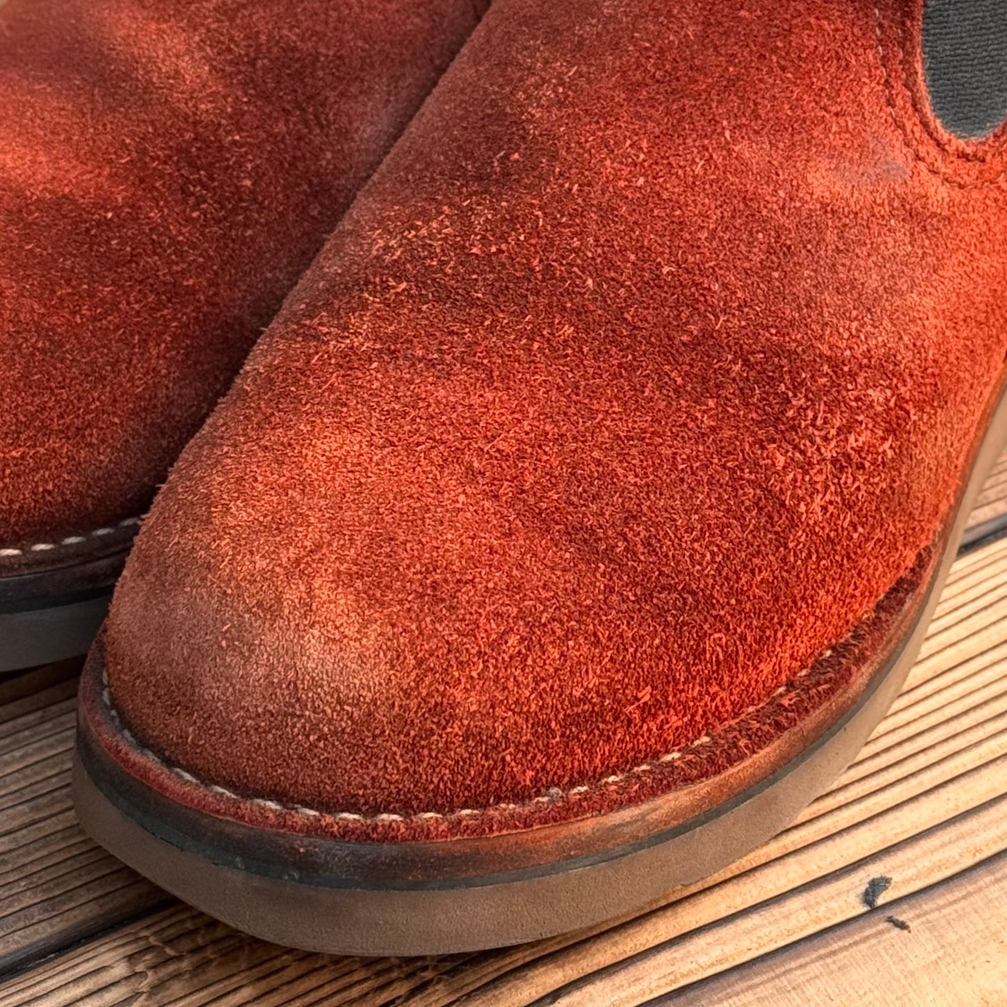 ROMEO Roughout Burgundy Raptor Chocolate〈9 1/2D〉