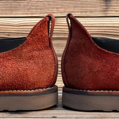 ROMEO Roughout Burgundy Raptor Chocolate〈9 1/2D〉